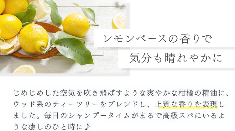 Point04 レモンベースの香りで気分も晴れやかに