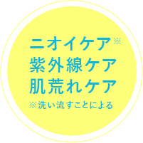 ニオイケア・紫外線ケア・肌荒れケア