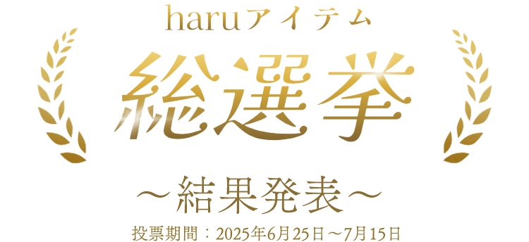 haruアイテム 総選挙 結果発表