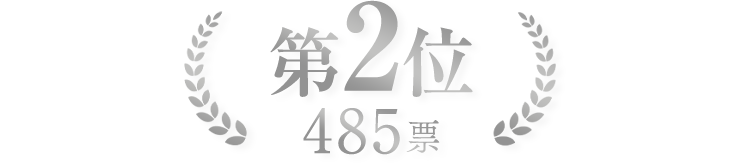 第2位 485票