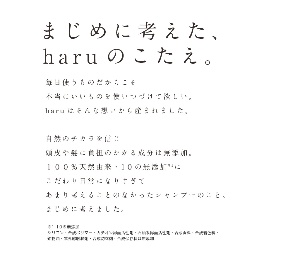 まじめに考えたharuのこと